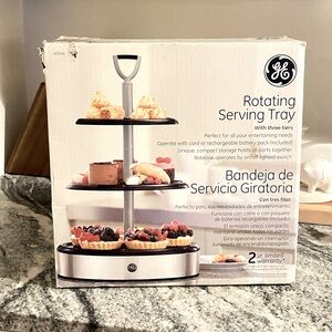 Rotating serving tray General Electric 3 tier